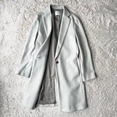 極美品 sov. ナイロン チェスターコート 38 ライトグレー