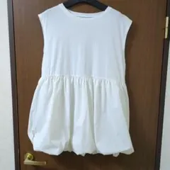 美品 prose verse 異素材ドッキングレイヤードトップス