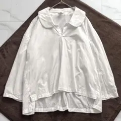 24SS ✨シルク100 MARGARET HOWELL セーラーカラーブラウス - メルカリ