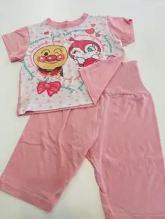 アンパンマン ベビーパジャマ 4-6歳 ピンク 上下セット