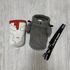 サーモマグ　くま　水筒カバー セット　ホワイト　グレーのサムネイル