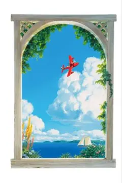 ジブリ美術館オリジナル　公式絵画　 紅の豚　 「ジーナの賭け」のサムネイル