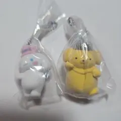 サンリオ ミニチュアチャーム ライブキャラクター ポムポムプリン シナモロール①