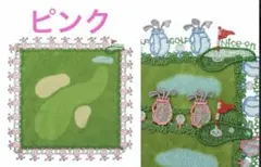近沢レース ゴルフ タオルハンカチ ピンク 新品タグ付きのサムネイル