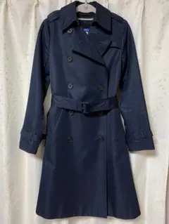アンタイトル トレンチコート ライナー付き ダブルブレスト ネイビー S