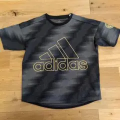 adidas アディダス Tシャツ 150 グレー ブラック
