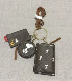 しまむら ピーナッツ スヌーピー SNOOPY 3連マルチショルダーバッグ 新品