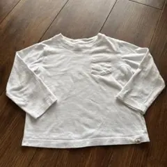 baby gap 無地　ロンT 長袖カットソー　3歳　100㎝　ポケット付き