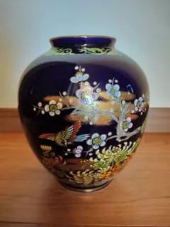 花瓶・花器・フラワーベース 濃紺