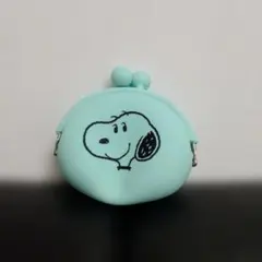 SNOOPY コインケース ミントグリーン スヌーピー　水色　財布