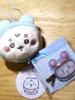 ちいかわ りんりんおかおマスコット ぷっくりったいヘアクリップ　古本屋　かに