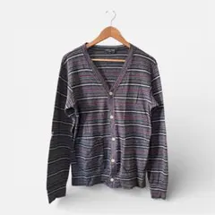 COMME des GARÇONS ストライプ カーディガン S 長袖 薄手のサムネイル