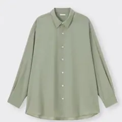 GU シアーオーバーサイズシャツ