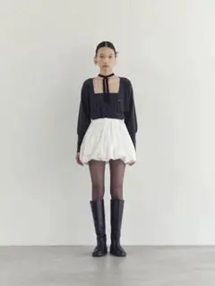 rosarymoon バルーンスカート　ホワイト