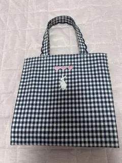 新品 elu. エル elu フルールトート スクエアスモール チェック - メルカリ