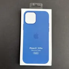 iPhone12 12Pro カプリブルー　シリコーン アップル　純正　新品