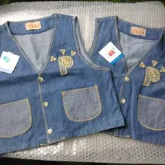 PAGi　PARKE ON PAGI　デニムベスト　ベスト刺繍　デニム