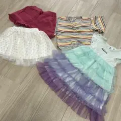 【4着まとめ売り】 女の子 90cm こども服 ベビー服 ワンピース