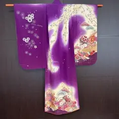 七五三　7歳　着物のみ　単品　紫