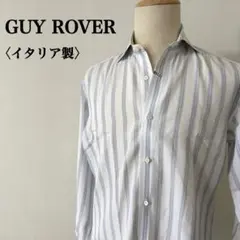 GUY ROVERギローバー イタリア製ワイドカラーシャツ 40 ストライプのサムネイル