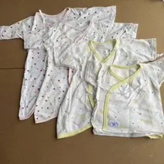 コンビ肌着3枚　短肌着1枚　ミキハウス　4枚セット　新生児　50〜60