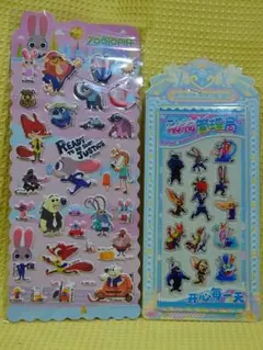 ズートピア ふわふわシール＆アクリルシール 2枚セット ②