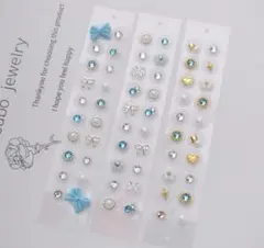 60粒サービス品　耳つぼジュエリー　ステンレス　シルバー