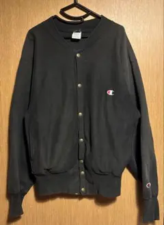 90s champion リバースウィーブ　カーディガン　刺繍タグ　ヨゴレ有り
