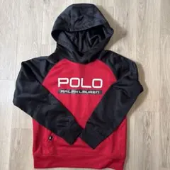 Polo Ralph Lauren パーカー M (10-12) 赤黒150