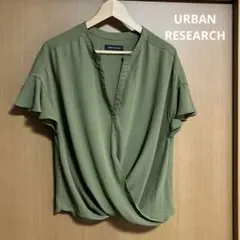 URBAN RESEARCH アーバンリサーチ　カシュクール　ブラウス　カーキのサムネイル