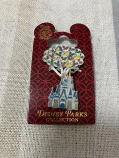 【日本未発売】　USディズニー　城　バルーン　ピンバッジ　（経年劣化あり）