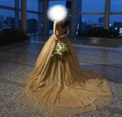 グリッタードレス、ゴールド