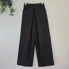 【KBF 】カジュアルパンツ ブラック size 36　ウエストデザイン