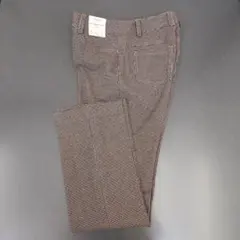 新品・未使用　千鳥格子柄茶色パンツ　M