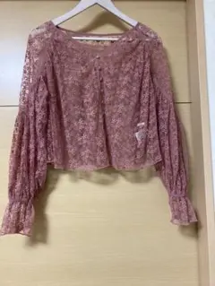 snidel レース刺繍カーディガン ピンクのサムネイル