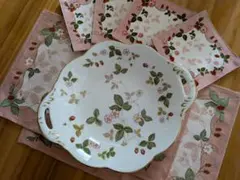 WEDGWOOD ワイルドストロベリー　プレート＆ティーマット＆コースターセット