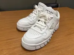 極美品プラダ ダウンタウン ボールド レザースニーカー 2025年白size9のサムネイル