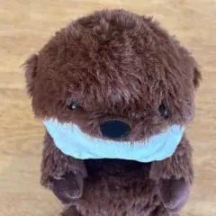 セシール　ふんばるず　カワウソ　ぬいぐるみ　Lサイズ　猫背矯正