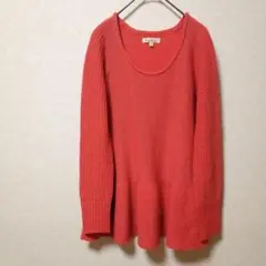 a028　ロペピクニック　薄手ニット　トップス　裾デザイン　上品