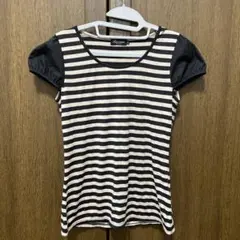 Ricimie ストライプ パフスリーブ Tシャツ サイズ1のサムネイル