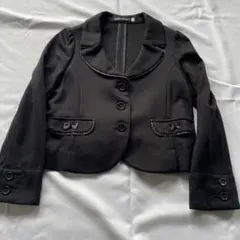 Bebeベベ ブラック フォーマルジャケット リボン付き