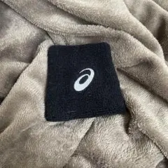 Asics 黒 リストバンド　未使用品