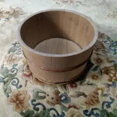 木製 おひつ 曲げわっぱ 大型31cm｜底印・焼印あり｜収納／古民家インテリア
