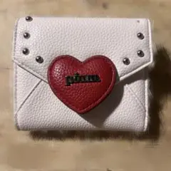 【タグ付き新品未使用品】pium ピウム 千鳥柄ハートフリルミニウォレット 財布 千鳥柄ハートフリルミニウォレット – pium