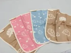 146.☆4枚セット☆6重織ガーゼループ付きタオル