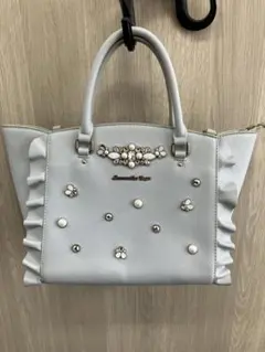 サマンサベガ/ビジューフラッター（小）／ハンドバック／ショルダー用ストラップ有り