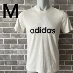 adidas 半袖 Ｔシャツ 白 フロントロゴ アディダス Ｍ