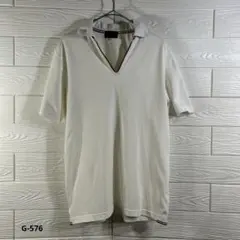 【TK MIXPICE】★メンズ★ポロシャツ★(M)★半袖★白★襟付き