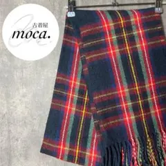 古着 レディース マフラー チェック アクリル100%  LOWRYS FARM