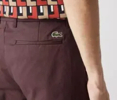 LACOSTE L!VEサイドパイピングチノパンツ
